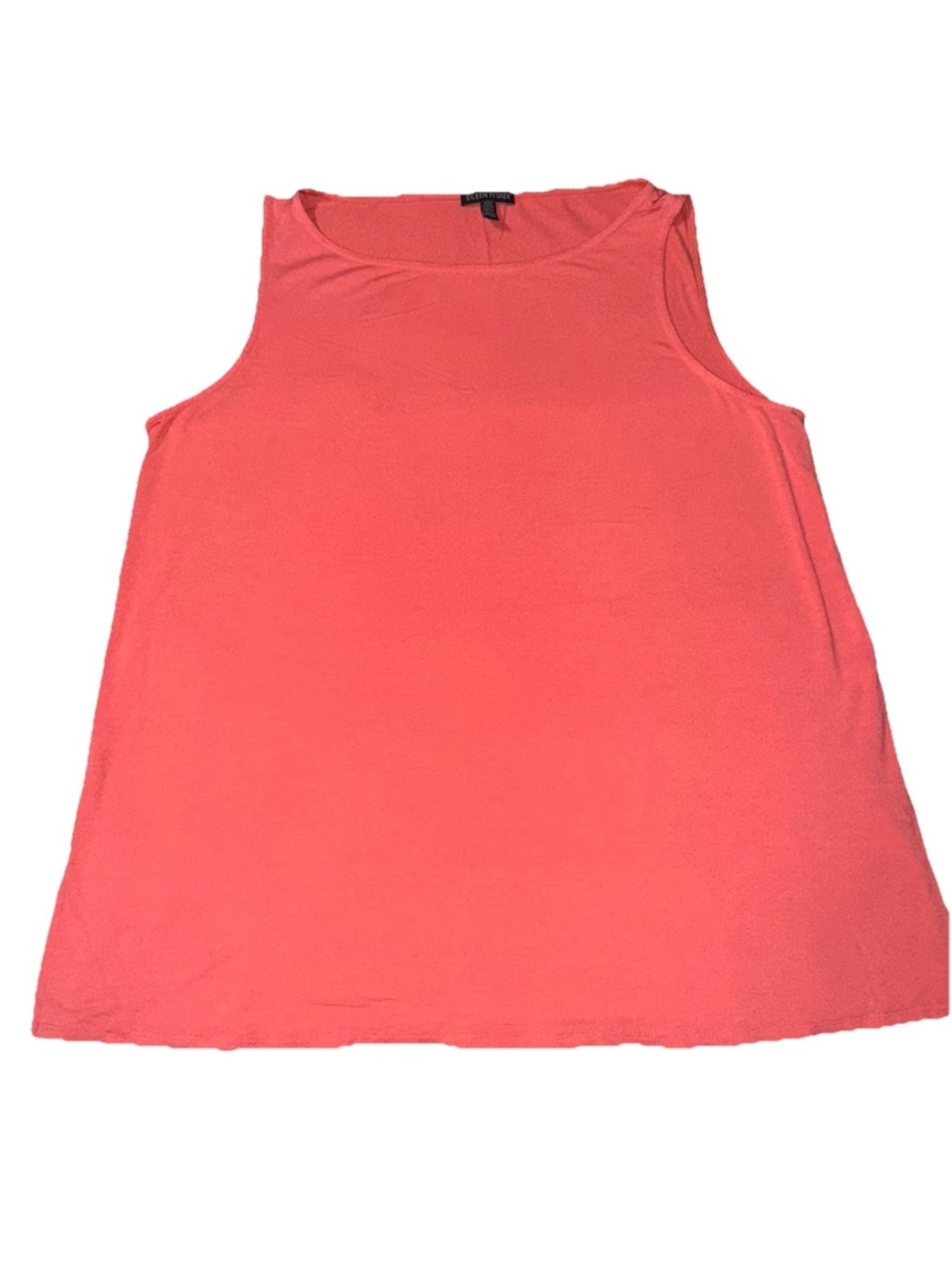 EILEEN FISHER XL Pink/Coral Sleeveless Tunic Tank Top Jersey Casual Closet Basic - Picture 4 of 9